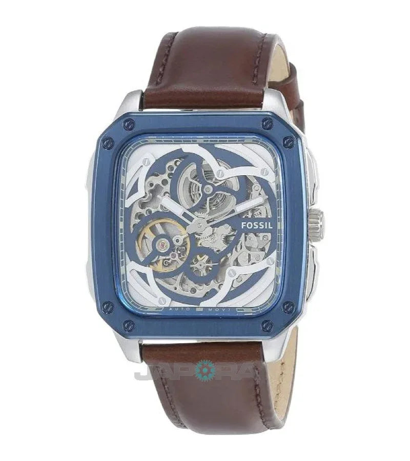 Ceas Fossil ME3202 Inscription Automatic Brown Leather - Antonia Gold