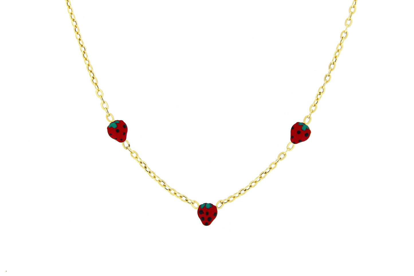 Lantisor copii "3 Capsunele" - Antonia Gold