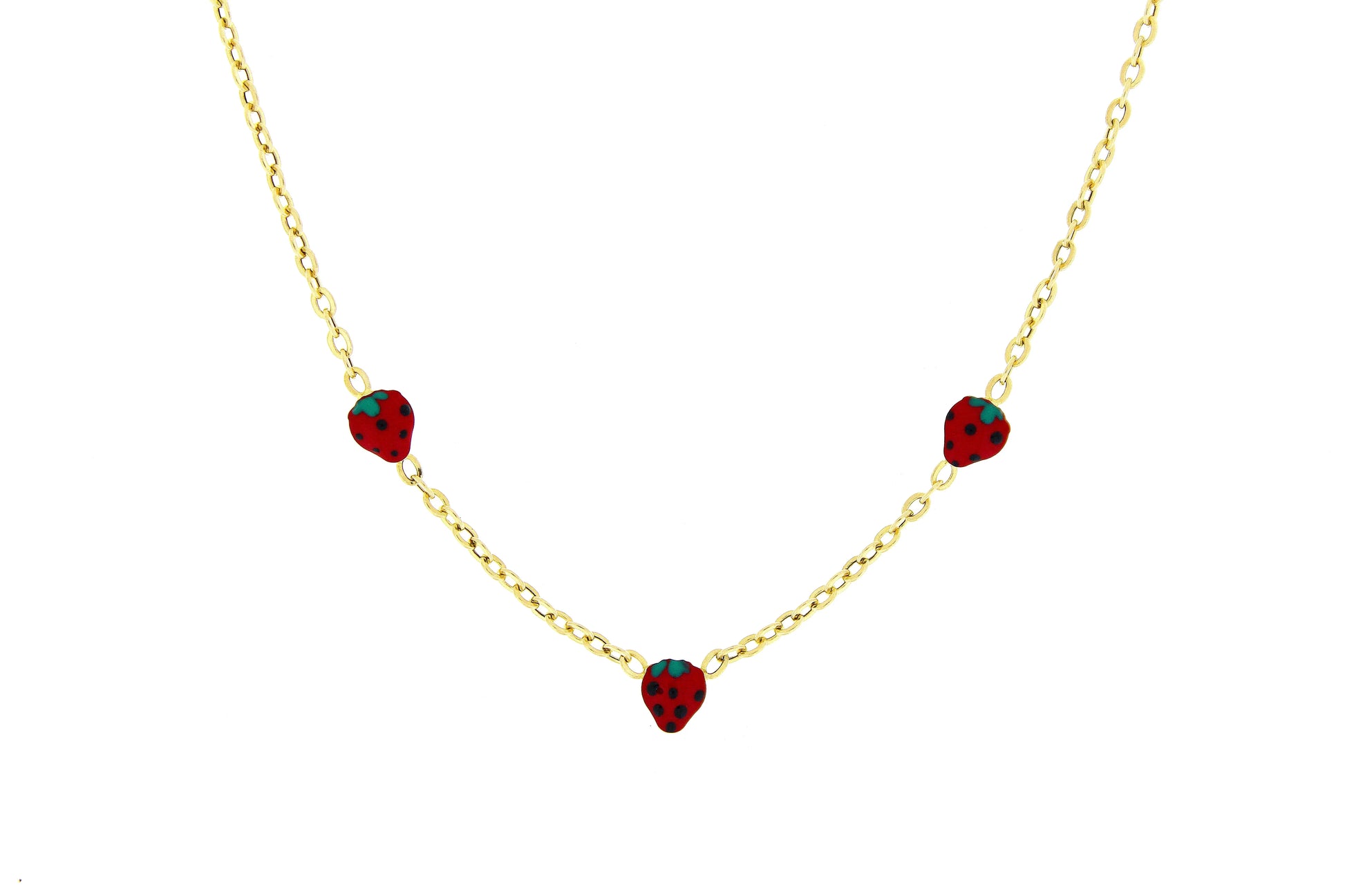 Lantisor copii "3 Capsunele" - Antonia Gold