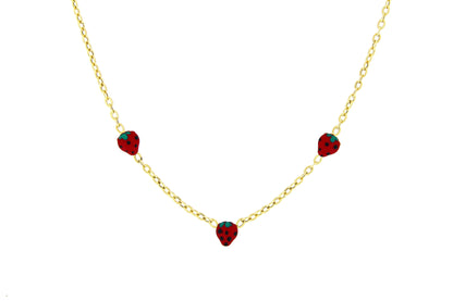 Lantisor copii "3 Capsunele" - Antonia Gold