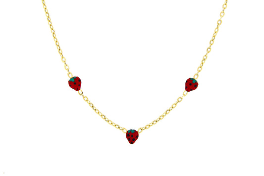 Lantisor copii "3 Capsunele" - Antonia Gold