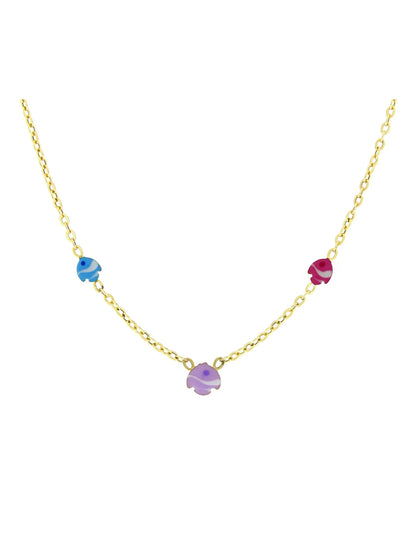 Lantisor " 3 Pestisori colorati" - Antonia Gold