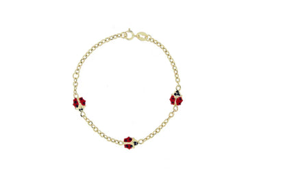 Bratara copii "Gargarite rosii" - Antonia Gold