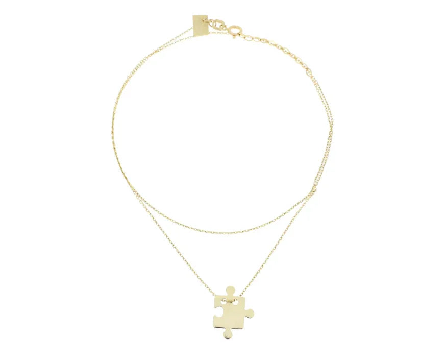 Lantisor cu pandantiv "Puzzle" - Antonia Gold