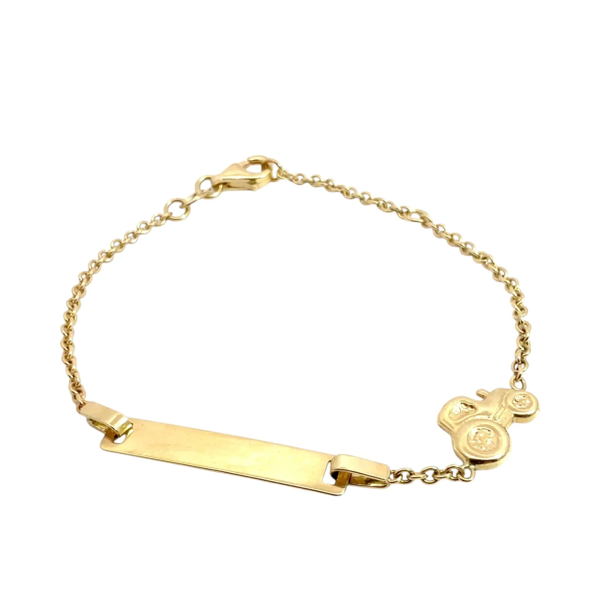 Bratara copii "Tractoras" cu placuta - Antonia Gold