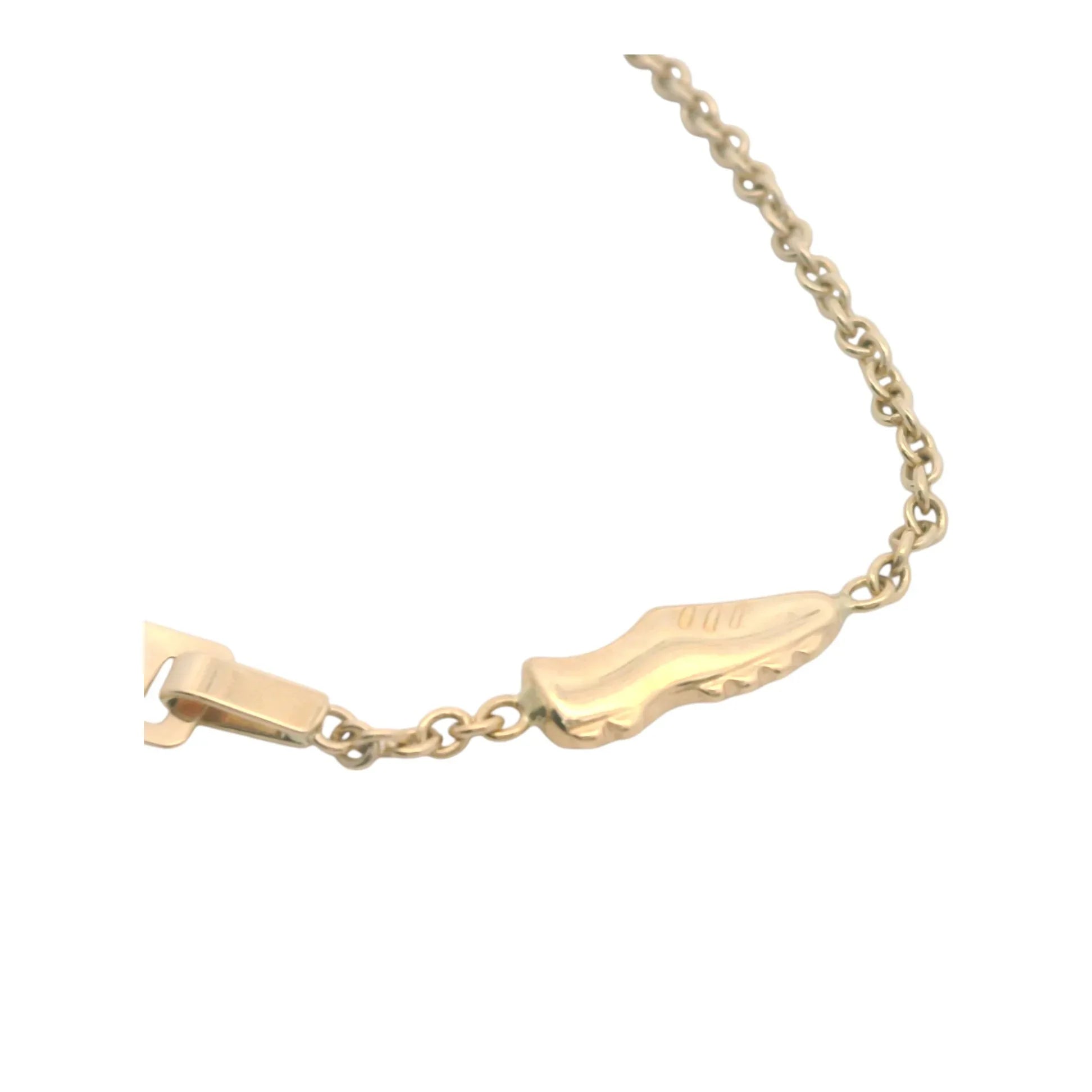 Bratara copii "Gheata de fotbal" cu placuta - Antonia Gold