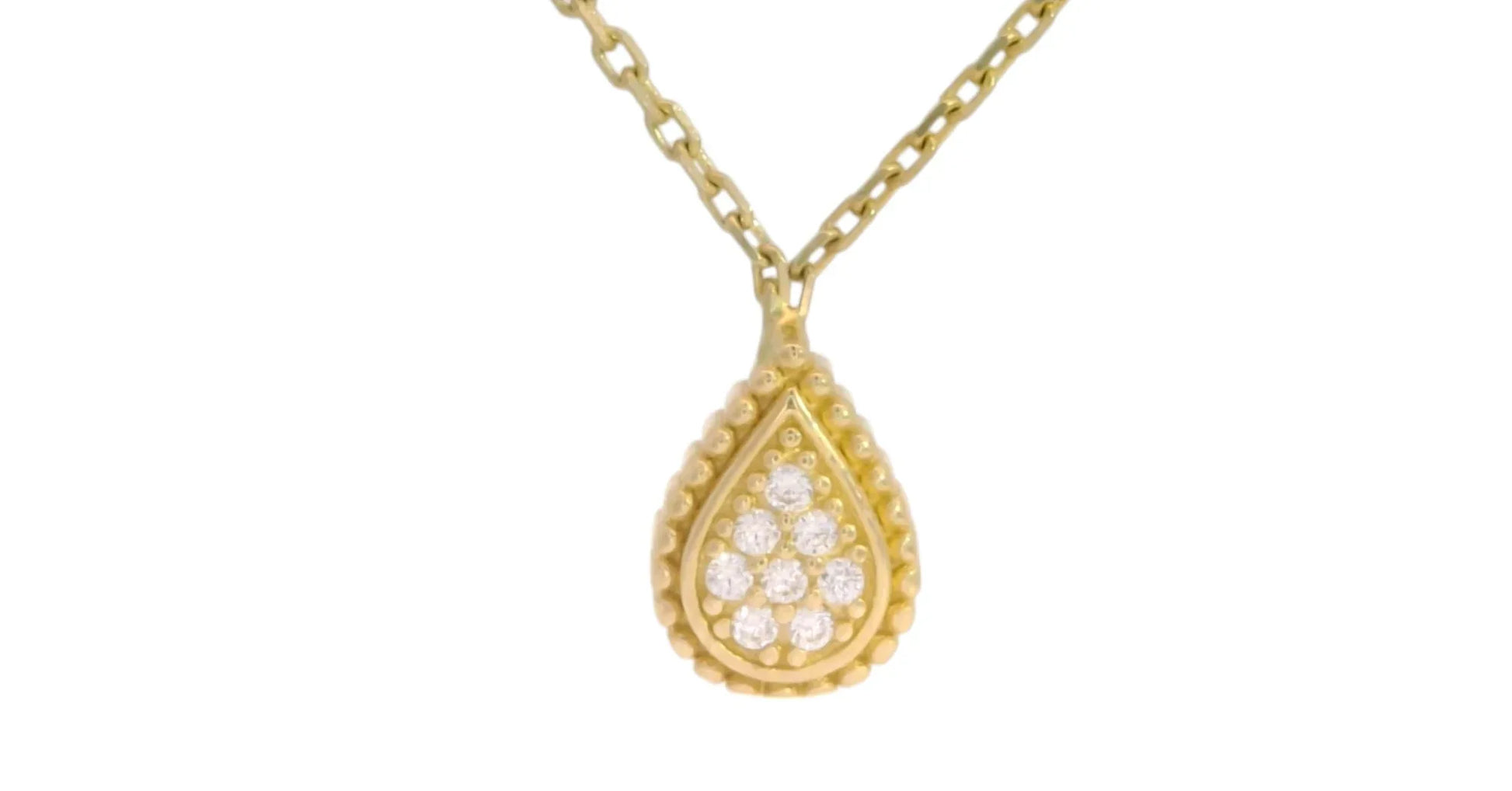 Lantisor Aur Galben "3 lacrimi" AG278 - Antonia Gold
