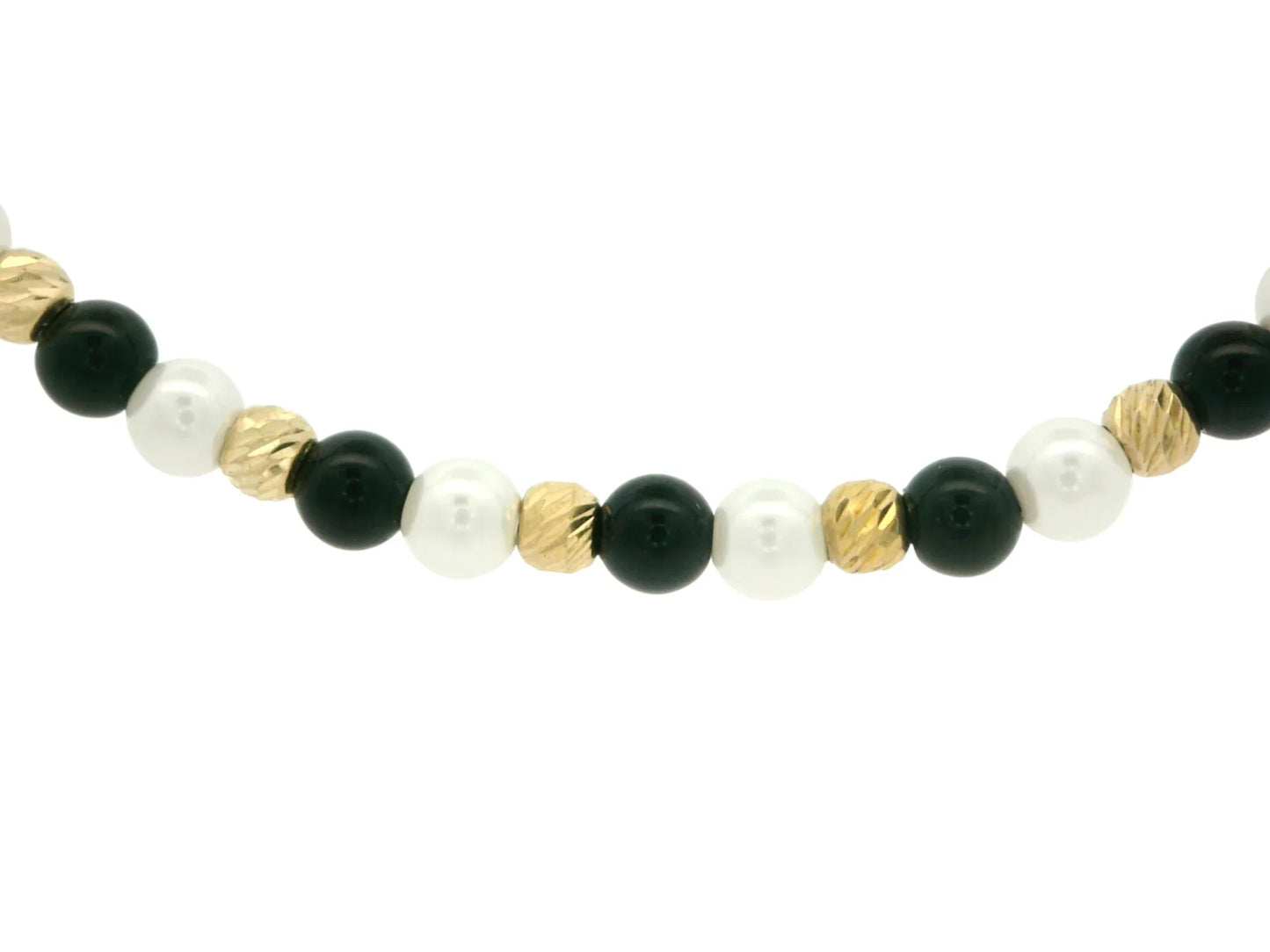 Bratara snur Perle de cultura si Pietre Onix AG039 - Antonia Gold