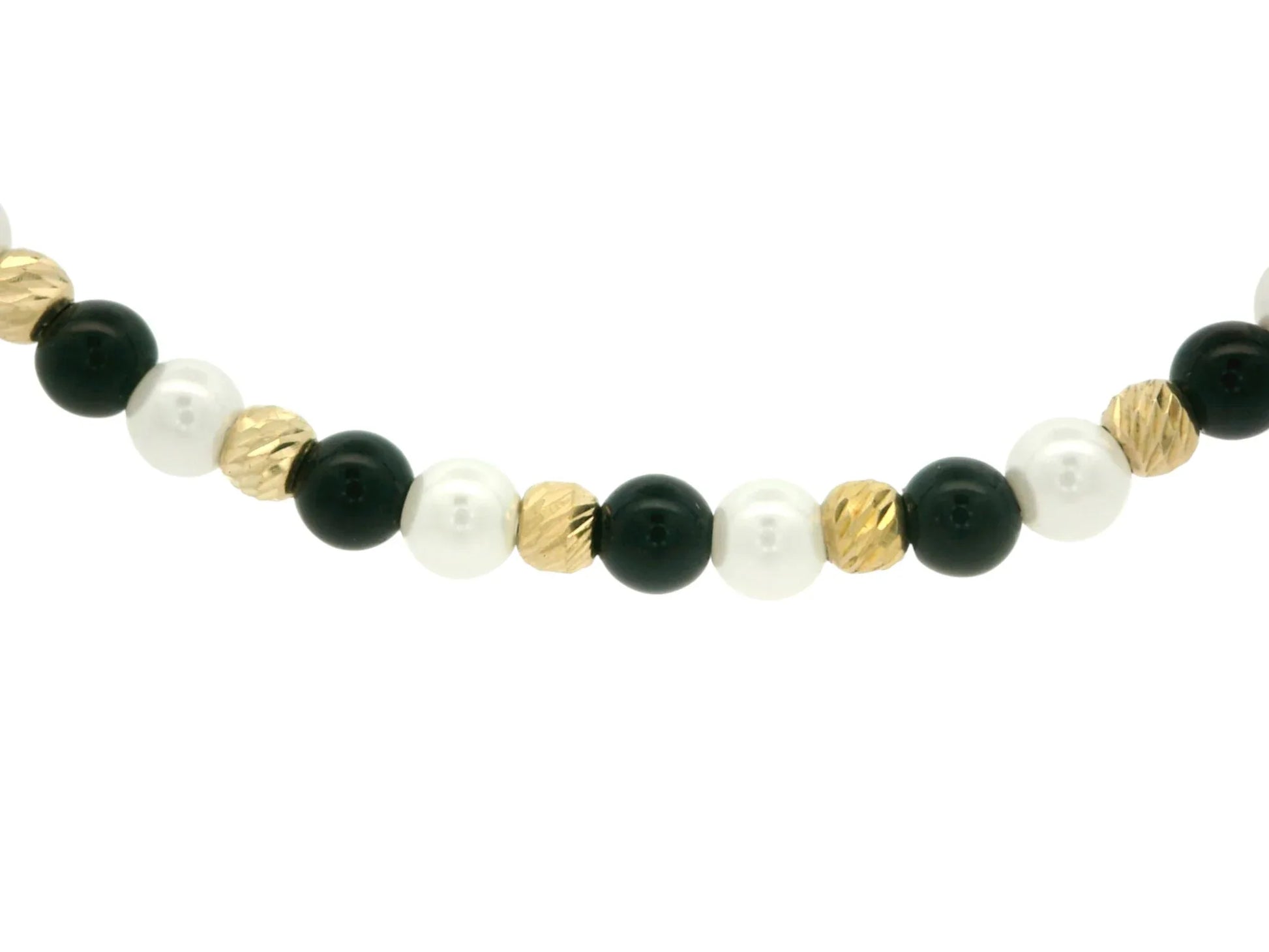 Bratara snur Perle de cultura si Pietre Onix AG039 - Antonia Gold