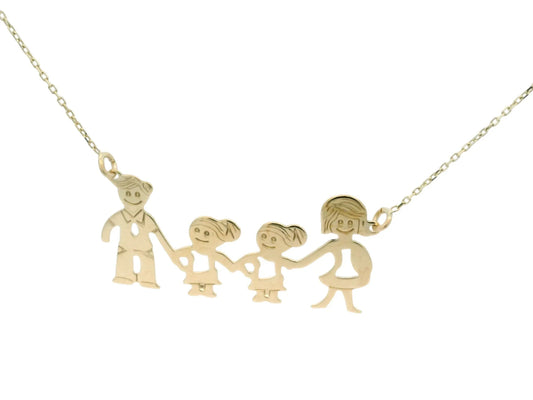 Lantisor Familia - Tata, Mama si 2 Fetite - Antonia Gold