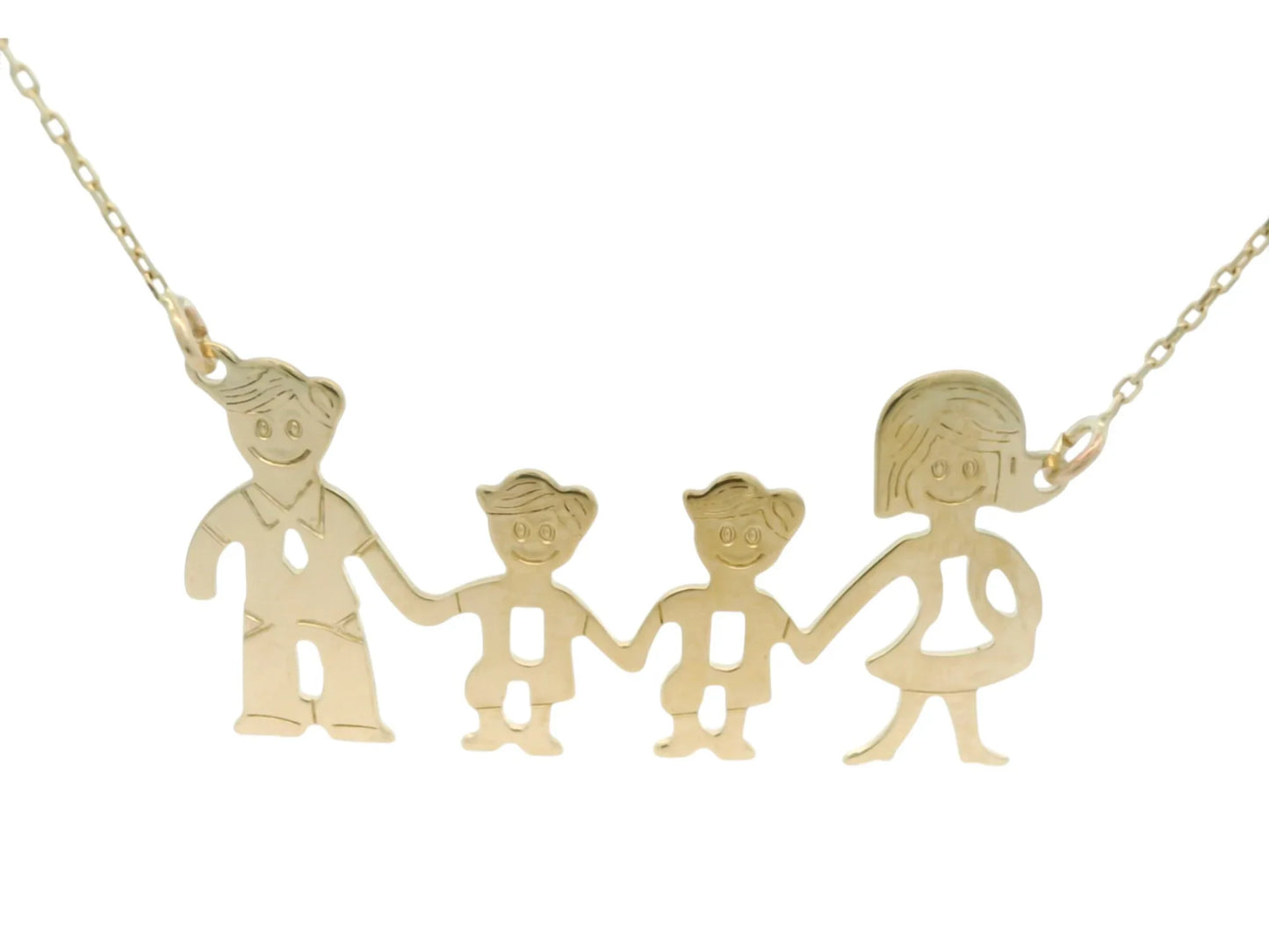 Lantisor Familia - Tata, Mama si 2 Baieti AG223 - Antonia Gold