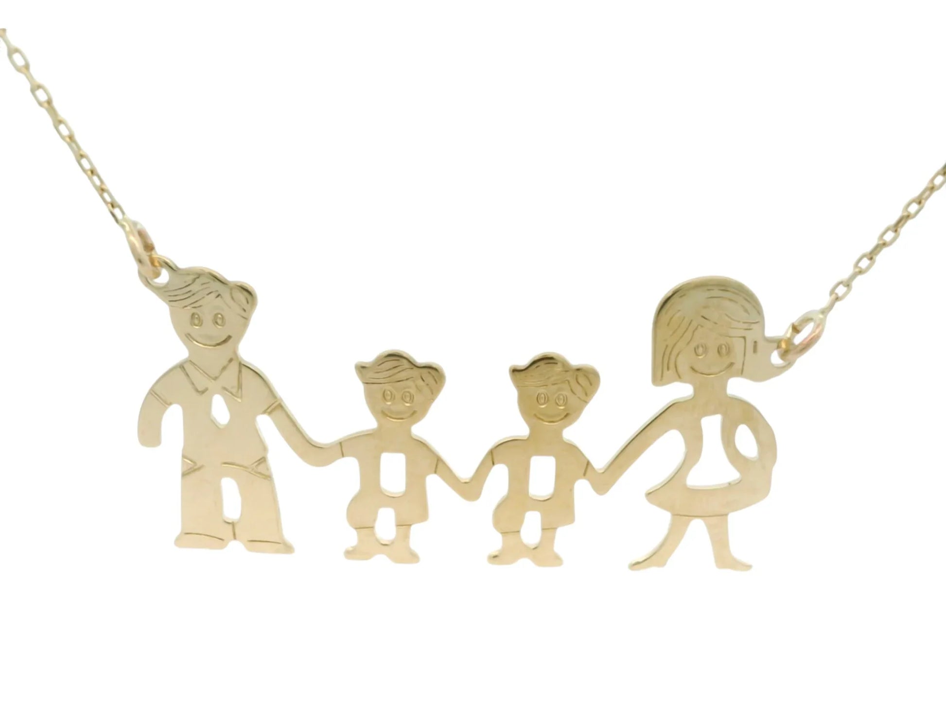 Lantisor Familia - Tata, Mama si 2 Baieti AG223 - Antonia Gold