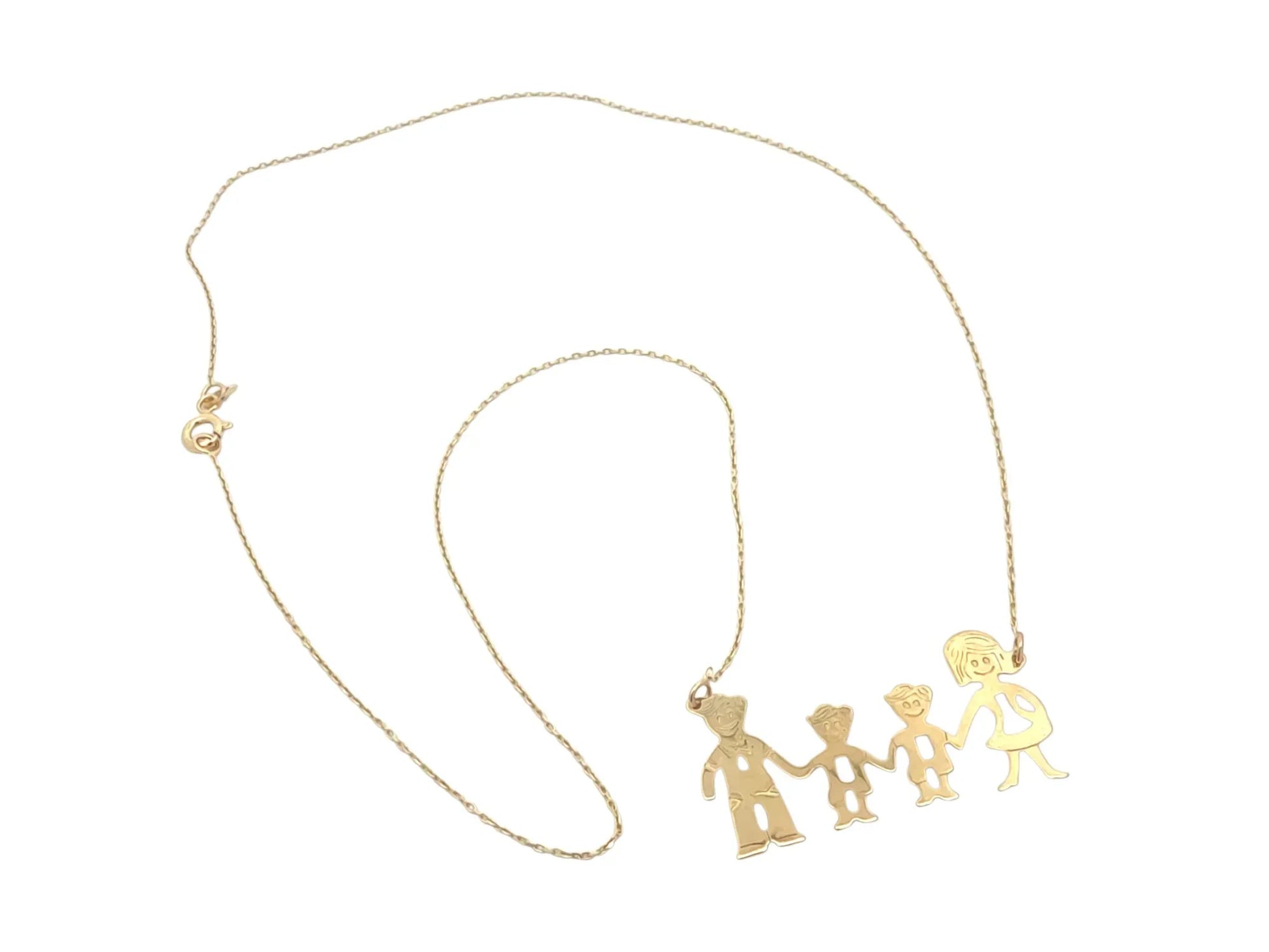 Lantisor Familia - Tata, Mama si 2 Baieti AG223 - Antonia Gold