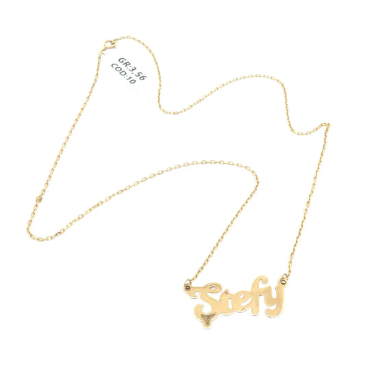 Nume din Aur "STEFY" cu lantisor - Antonia Gold