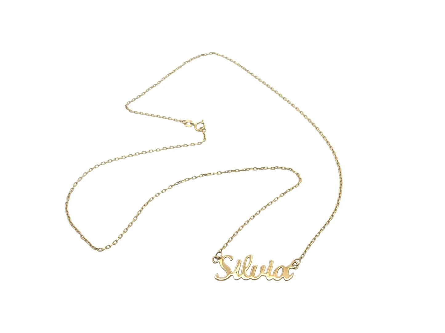 Nume din Aur "SILVIA" cu lantisor - Antonia Gold