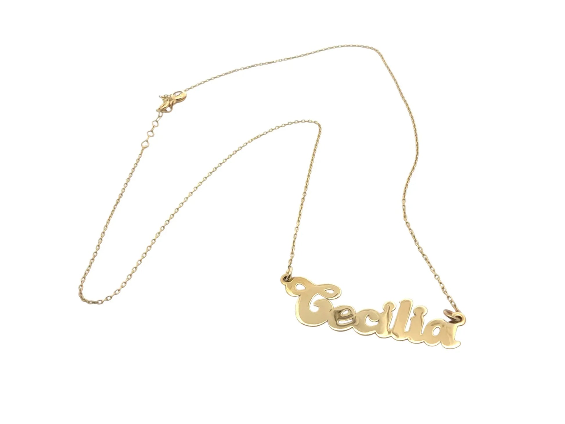 Nume din Aur "CECILIA" cu lantisor - Antonia Gold