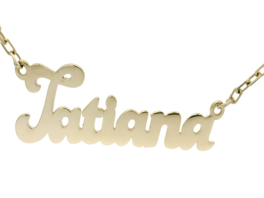 Nume din Aur "TATIANA" cu lantisor - Antonia Gold