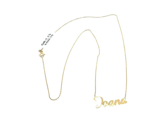 Nume din Aur "IOANA" cu lantisor - Antonia Gold