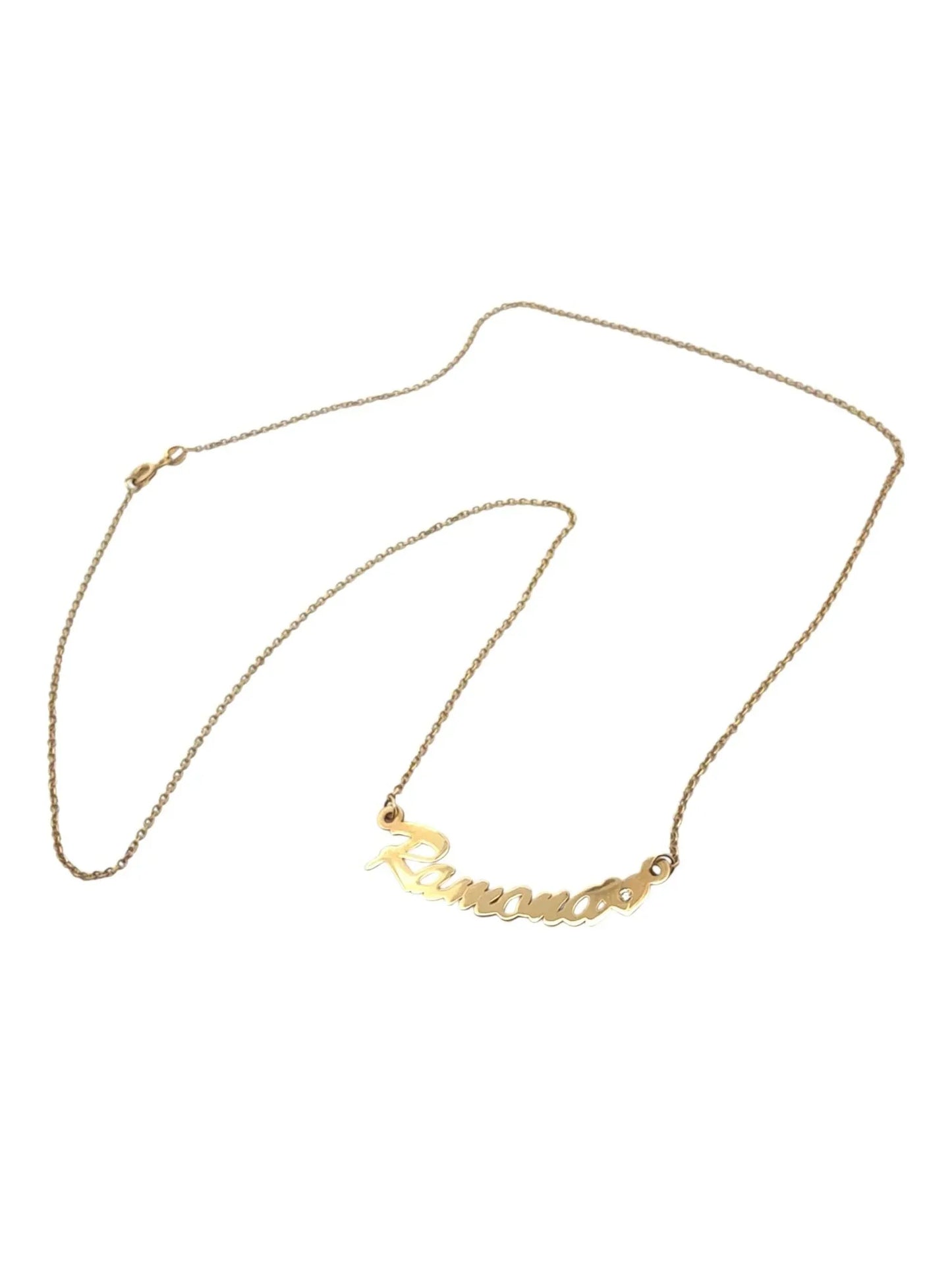 Nume din Aur "RAMONA" cu lantisor - Antonia Gold