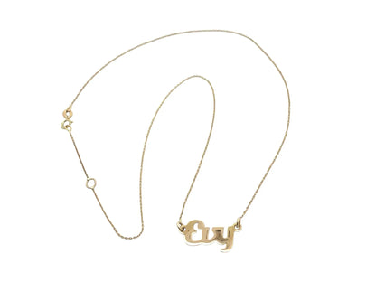 Nume din Aur "EVY" cu lantisor - Antonia Gold