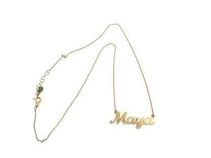 Nume din Aur "MAYA" cu lantisor - Antonia Gold