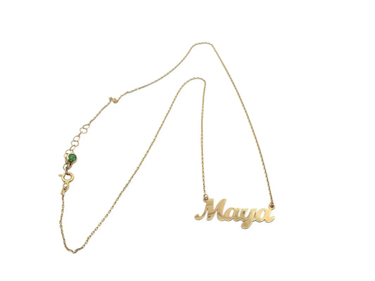 Nume din Aur "MAYA" cu lantisor - Antonia Gold