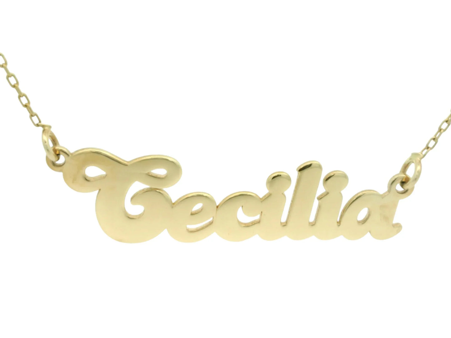 Nume din Aur "CECILIA" cu lantisor - Antonia Gold