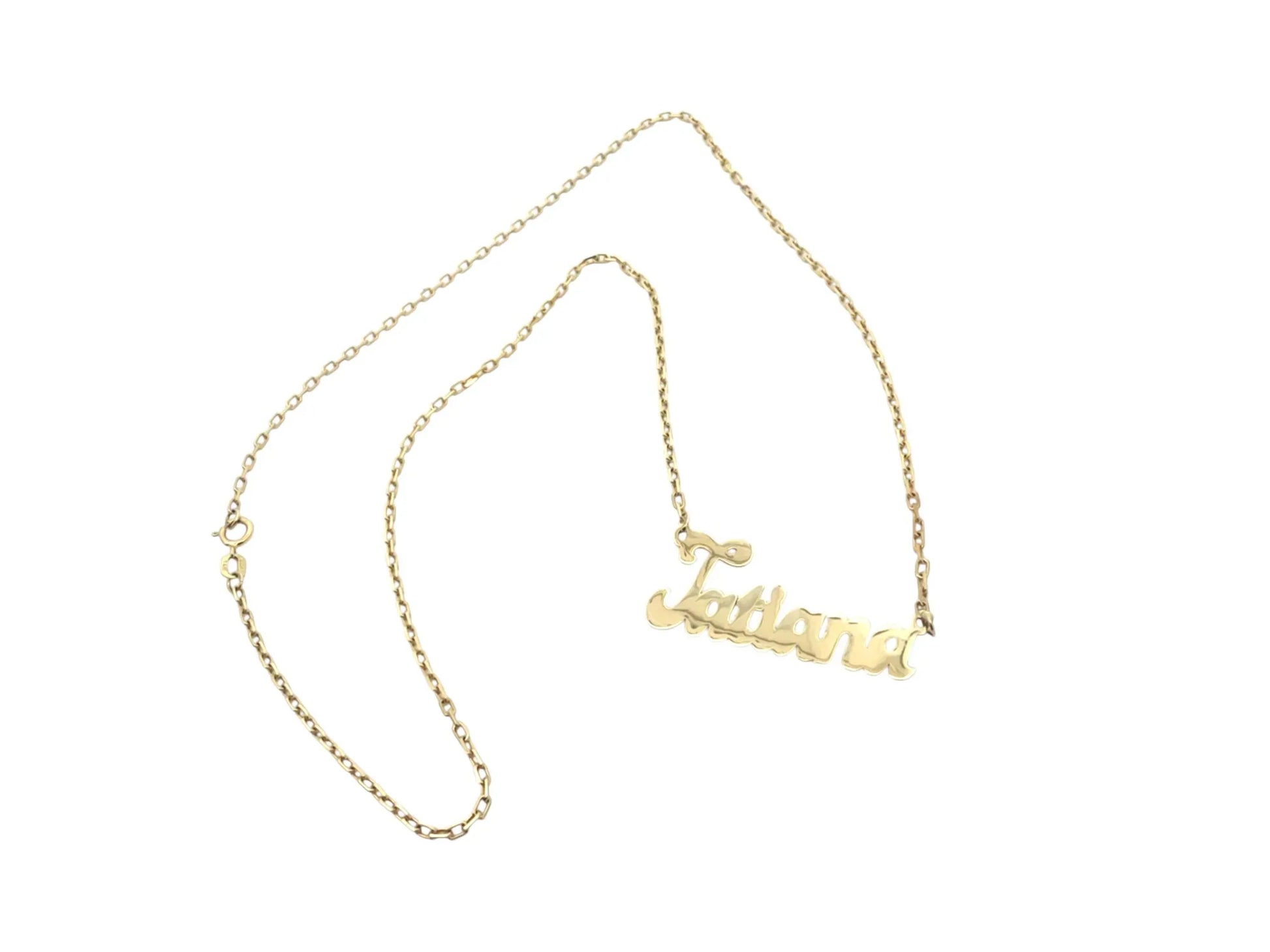 Nume din Aur "TATIANA" cu lantisor - Antonia Gold
