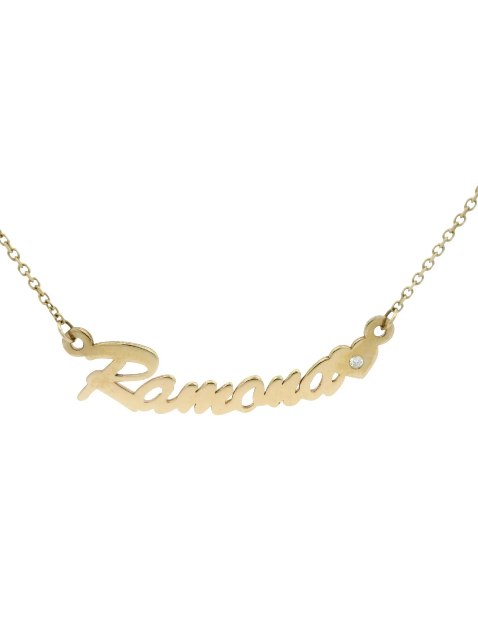 Nume din Aur "RAMONA" cu lantisor - Antonia Gold
