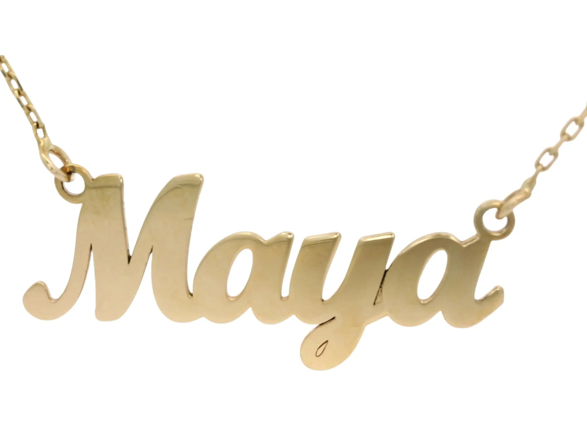 Nume din Aur "MAYA" cu lantisor - Antonia Gold