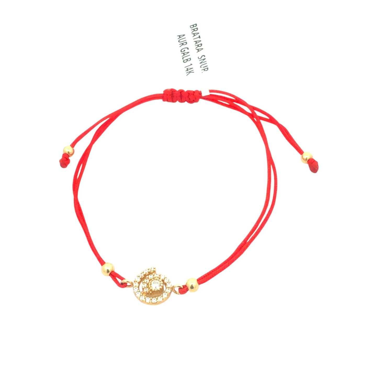 Bratara Snur "Spirala cu pietricele" - Antonia Gold