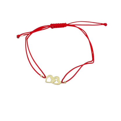 Bratara Snur "2 Inimi cu 2 bilute" - Antonia Gold