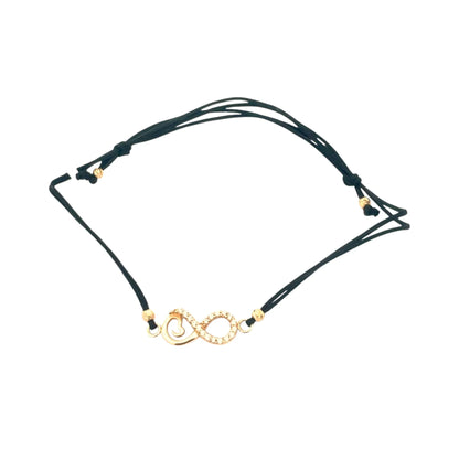 Bratara Snur "Infinit, Inimioara si 4 bilute" - Antonia Gold