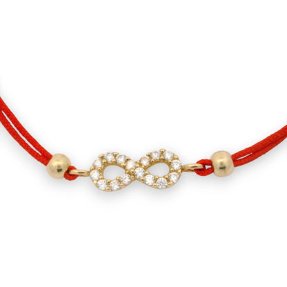 Bratara snur rosu "Infinit" AG0INF5 - Antonia Gold