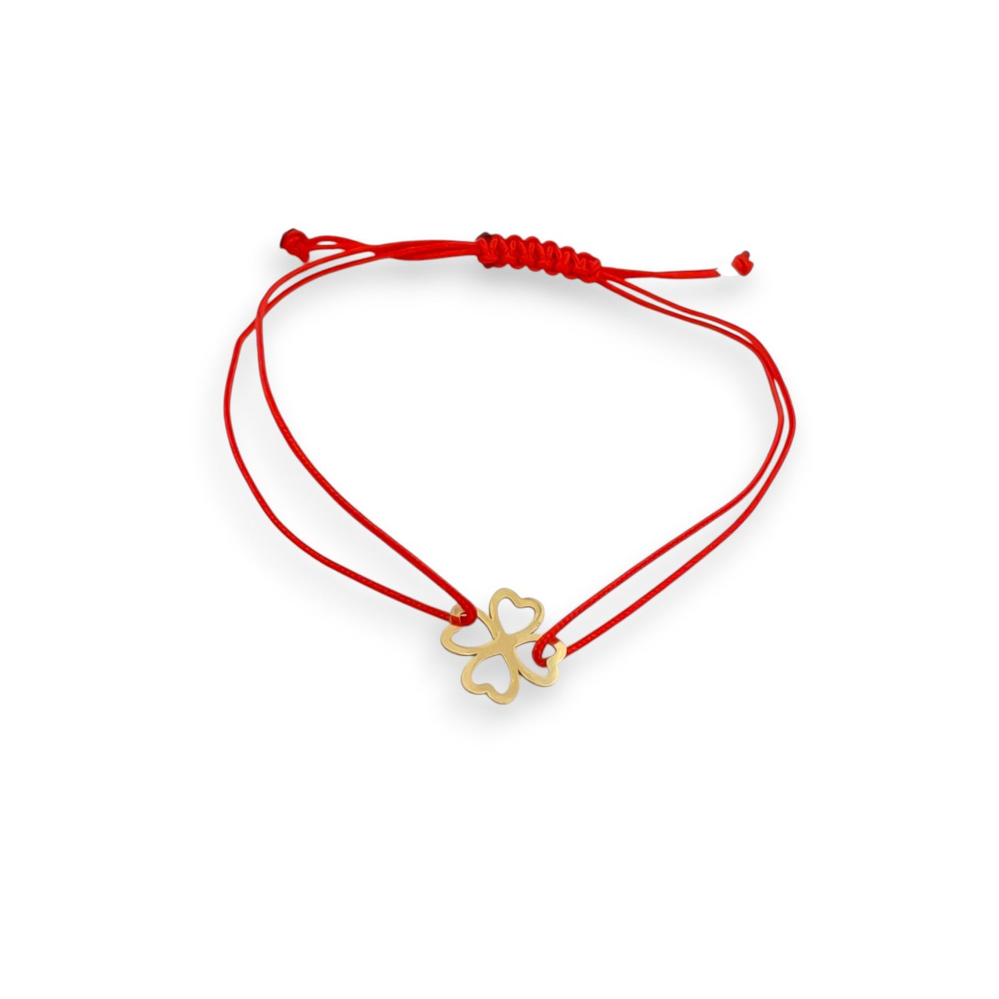 Bratara snur rosu "Pandant cu Trifoi" AG0TRF3