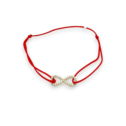 Bratara snur rosu "Infinit" AG0INF076 - Antonia Gold