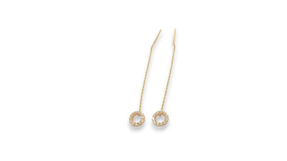 Cercei cu lantisor "Cerculet cu pietre" - Antonia Gold