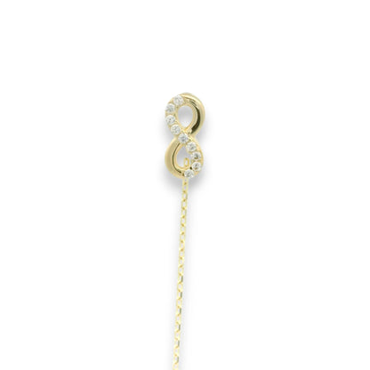 Cercei cu lantisor "Infinit 1/2 Pietre" AG129 - Antonia Gold