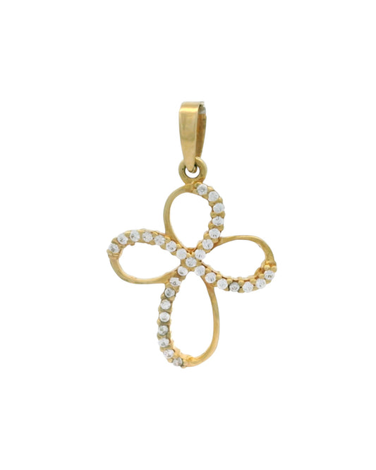 Pandantiv Cruciulita Aur 14K cu pietre AG111