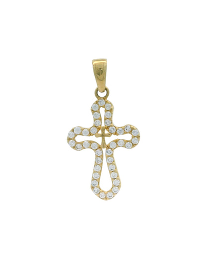 Pandantiv Cruciulita Aur 14K cu pietre
