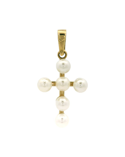Pandantiv Aur 14K Pearl Relif