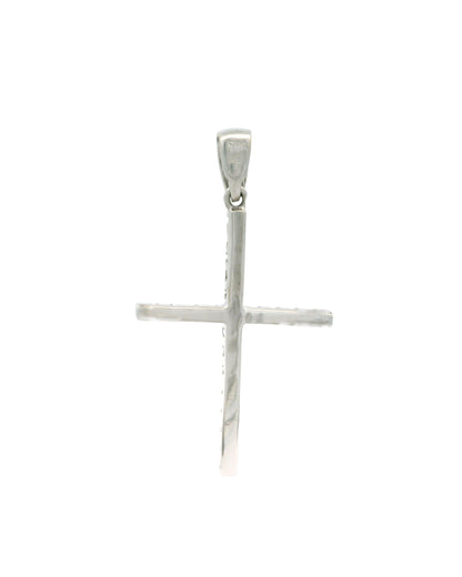 Pandantiv Cruciulita Aur alb 14K cu pietre AG239AA