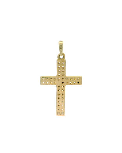 Pandantiv Cruciulita Aur 14K cu pietre si Iisus