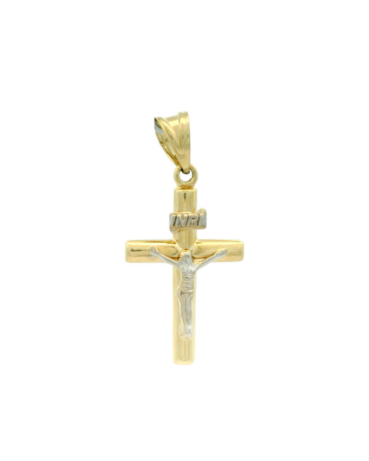 Pandantiv Cruciulita Aur 14K si Iisus AG079