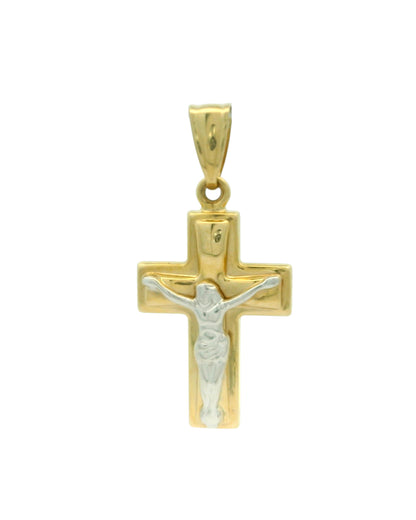 Pandantiv Cruciulita Aur 14K si Iisus AG117