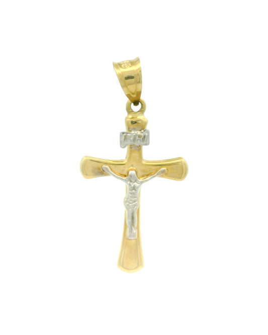 Pandantiv Cruciulita Aur 14K si Iisus AG104