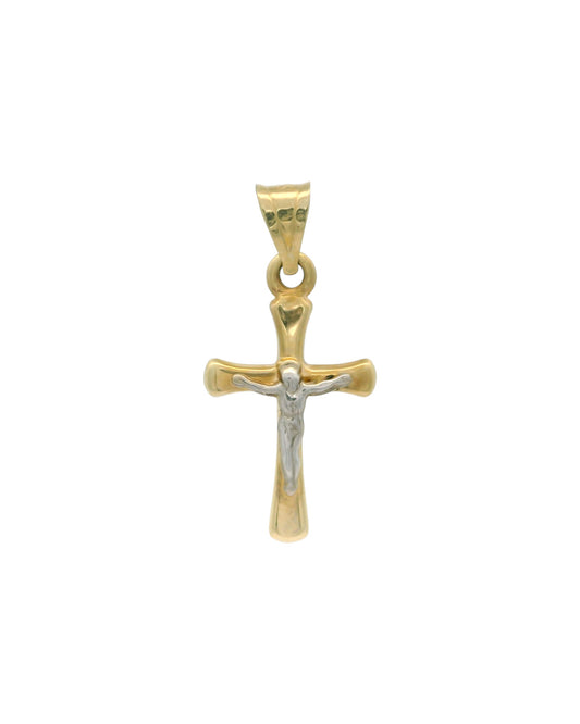 Pandantiv Cruciulita Aur 14K si Iisus AG060
