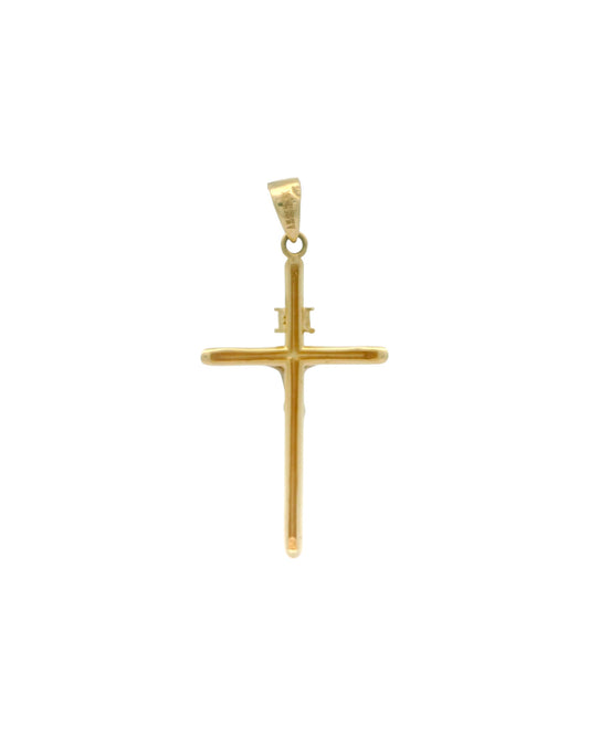 Pandantiv Cruciulita Aur 14K si Iisus AG115