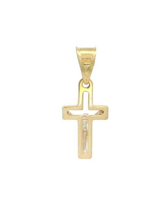 Pandantiv Cruciulita Aur 14K si Iisus AG053