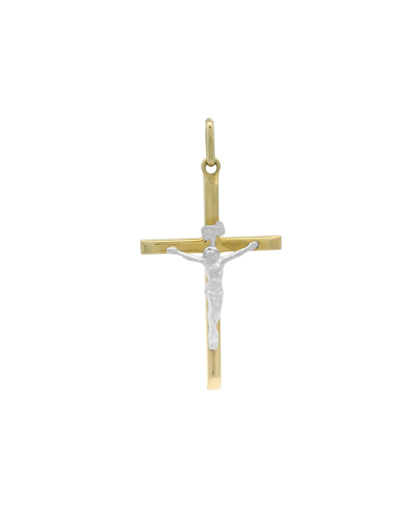 Pandantiv Cruciulita Aur 14K si Iisus AG111